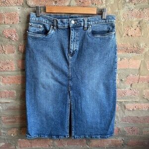 Old Navy Blue Denim Skirt